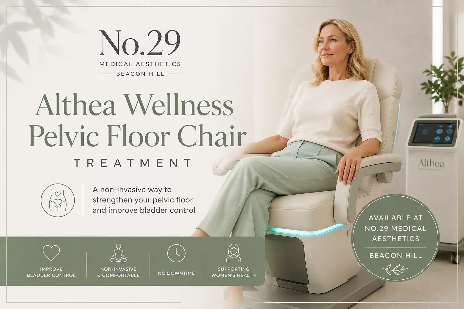 Pelvic Floor Chair Treatment for Bladder Leaks